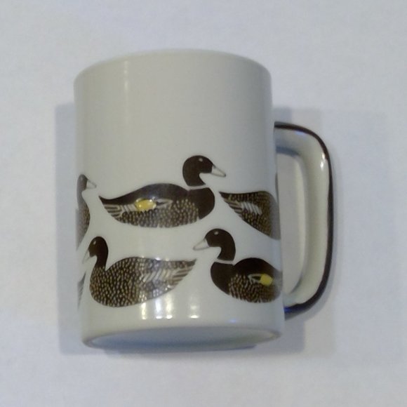 Vintage Coffee Tea Ceramic Mug with Duck Pattern - Picture 1 of 5